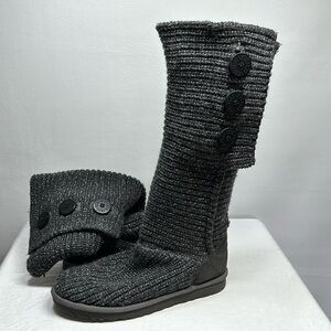 UGG Cardi Knit Knee High Boots, 9